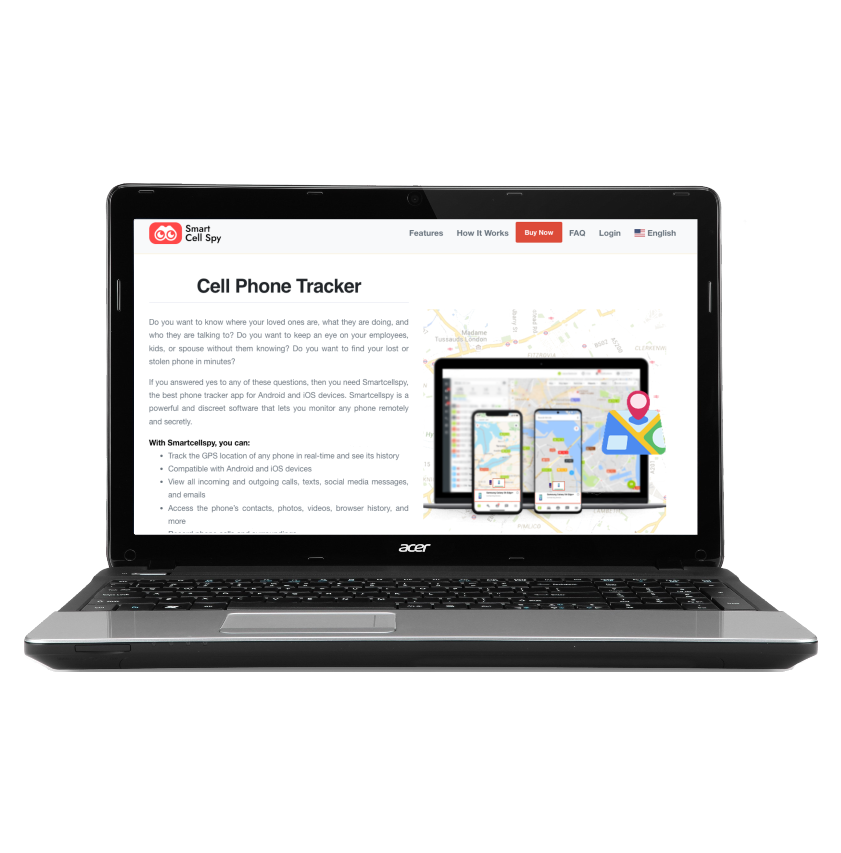 Cell Phone Tracker - Smart Cell Spy In Laptop